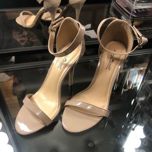 Nude strappy heels size 8